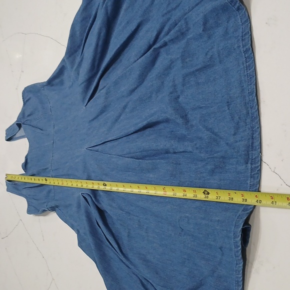 Plated Denim Blue Midi Dress,J.CREW,  Size 2, pre-loved excellent conditions - Picture 15 of 16